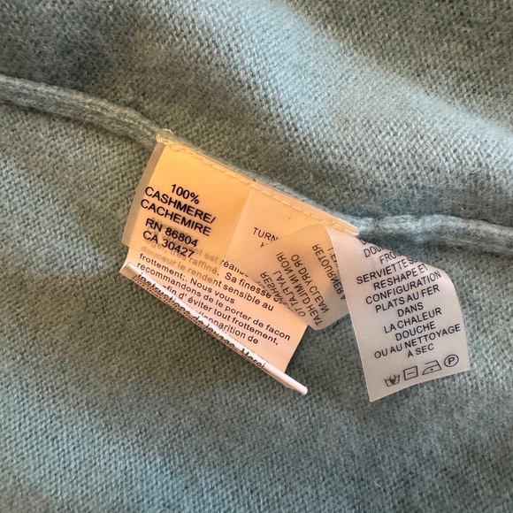 Magaschoni Light Blue Cashmere Cardigan - Picture 5 of 8